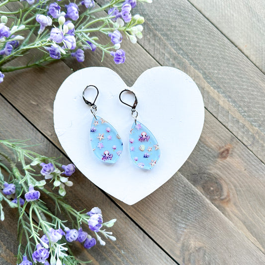 Ocean Acrylic Earrings