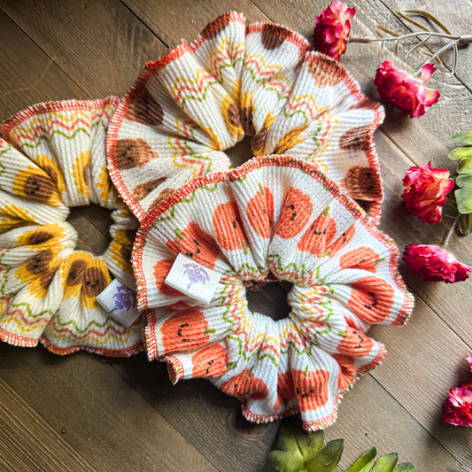 Fall Waffle Knit Scrunchie